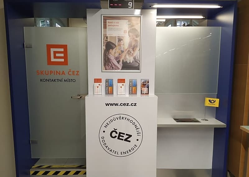 В отделениях Чешской почты появились отделения энергетической компании ČEZ