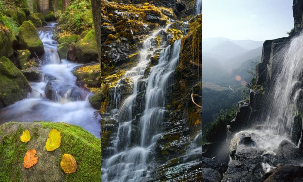 Шесть красивых водопадов Чехии