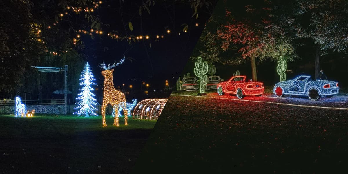Световые инсталляции в Праге 2023: Winter Wonderland, Světla vyprávějí и Lumina Park