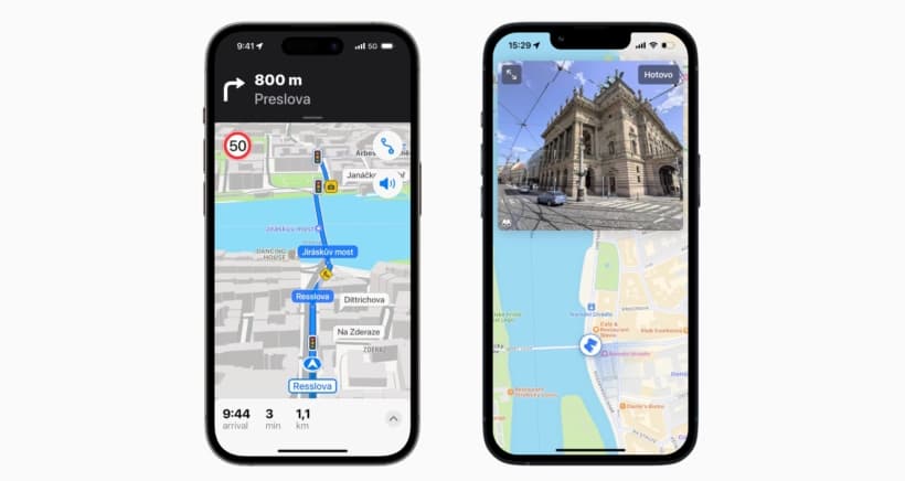Компания Apple улучшила приложение "Карты" в Чехии