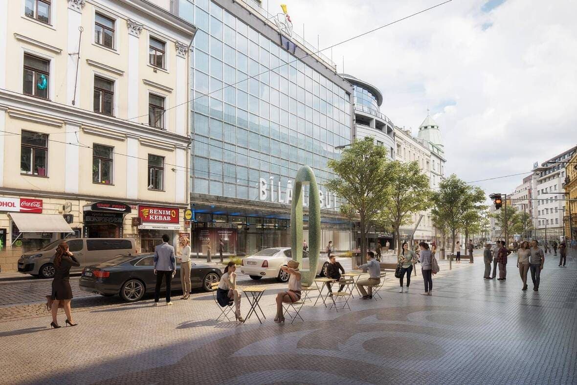 В Праге планируют реконструкцию улицы Na Poříčí в центре города